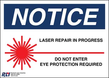 Paper Laser Repair Sign