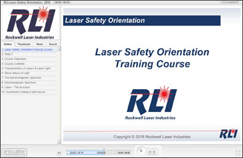 Laser Safety Orientation