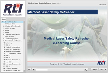 Annual Medical Laser Safety Refresher
