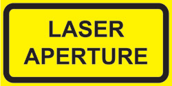 IEC Aperture Label (1"w x 1/2"h)