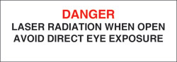 Class IV Non-Interlocking Protective Housing Label (Laser Radiation) 3" x 1"