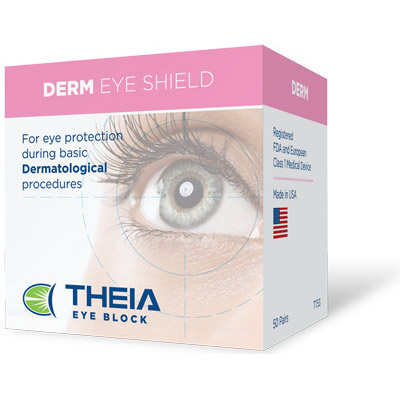 Theia Derm Eye Block (box of 50 pair) - Eye Shields for Dermatological Protection