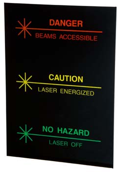 Plastic sign for face of Tri-Lume lighted sign