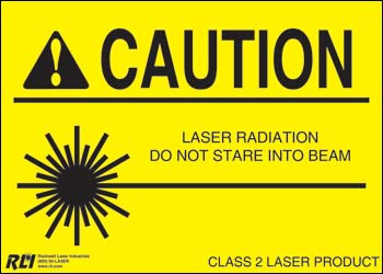 Magnetic Class 2 Caution Sign