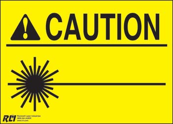 PVC Blank Caution Laser Sign